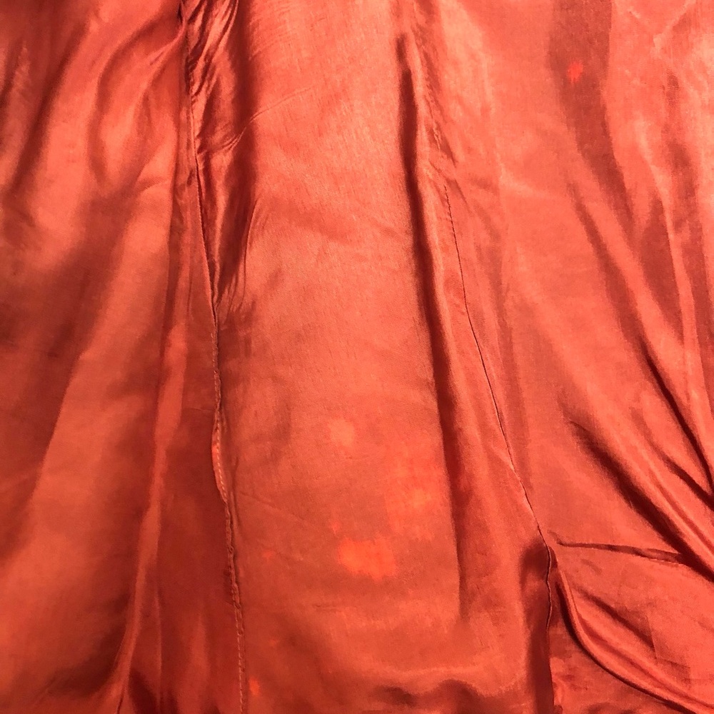 Rust Brown Velvet Sleeveless Button Vest - Picture 7 of 13